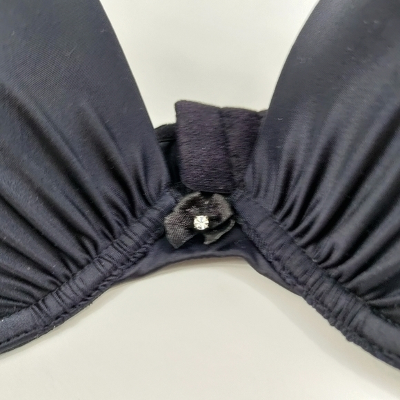 Lily of France Perfect Lift Padded Black T-Shirt Bra Plus Size 38C - Picture 7 of 11